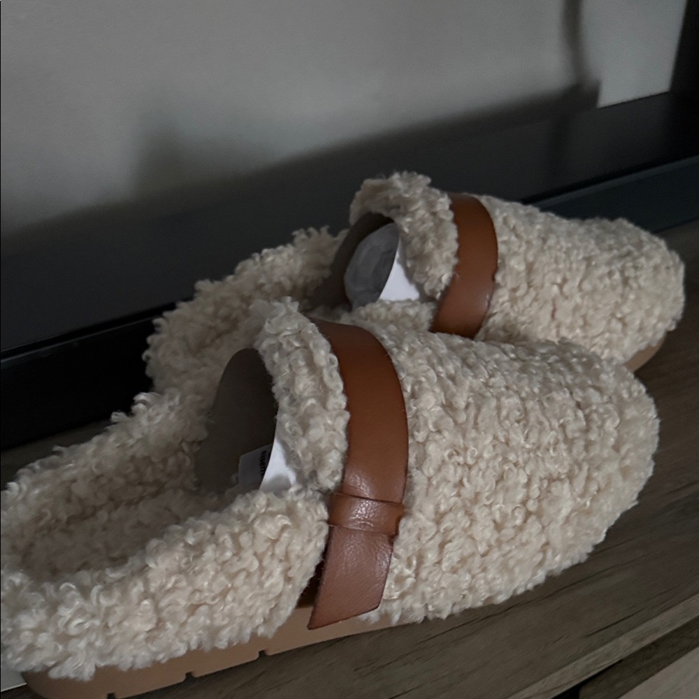 Shearling Memory Foam Backless Mule NWT - image 2